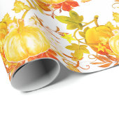 Fall Saisonale Pumpkin-Muster Geschenke oder Gesch Geschenkpapier (Rolleneckpunkt)