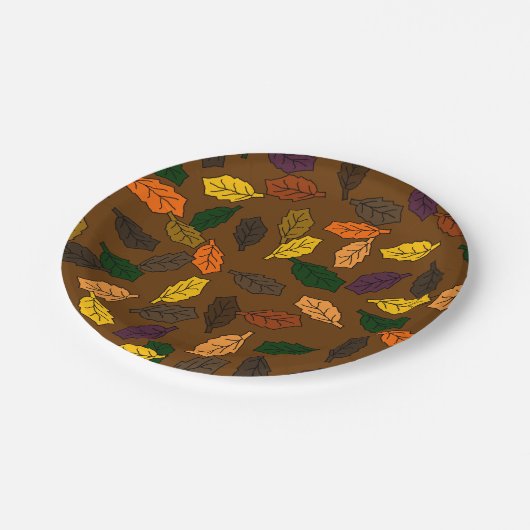 Fall Saisonpapier-Teller Pappteller (Schrägansicht)