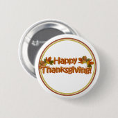 Fall Saisons Bester Glückwunsch Thanksgiving Text Button (Vorne & Hinten)