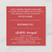 Fall sales friends referral card (Rückseite)