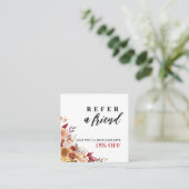 Fall sales friends referral card (Stehend Vorderseite)