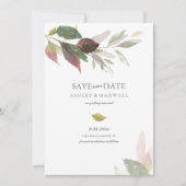 Fall Save the Date Design Hochzeitsankündigung Einladung (Vorderseite)