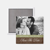 Fall Save the Date Foto Wedding Magnet (Vorderseite/Rückseite)