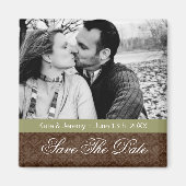 Fall Save the Date Foto Wedding Magnet (Vorne)