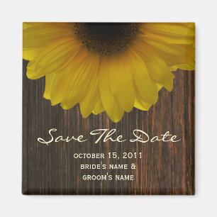 Fall-Save the Date Magnet - Sonnenblume u.