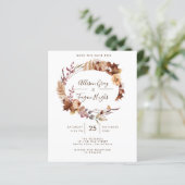 Fall Save the Date Postkarte (Stehend Vorderseite)