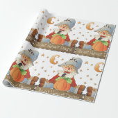 Fall Scarecrow Sweet Harvest Dreams Geschenkpapier (Ungerollt)