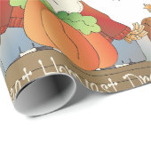 Fall Scarecrow Sweet Harvest Dreams Geschenkpapier (Rolleneckpunkt)