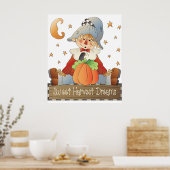 Fall Scarecrow Sweet Harvest Dreams Poster (Küche)