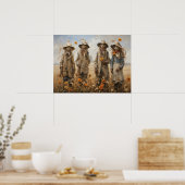 Fall Scarecrows Poster (Küche)