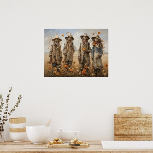 Fall Scarecrows Poster (Küche)