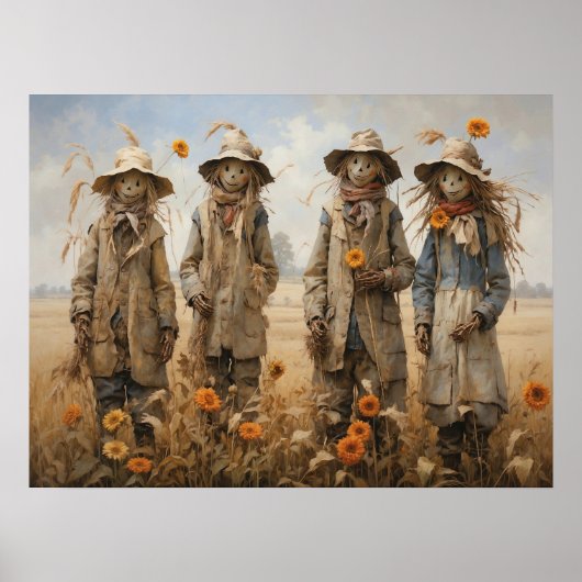 Fall Scarecrows Poster (Vorne)