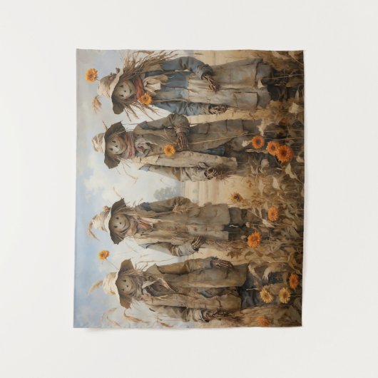 Fall Scarecrows Tapestry Wandteppich (Vorderseite)