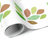 Fall Scattered Blätter Geschenkpapier (Rolleneckpunkt)