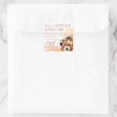 Fall Scented Stovetop Potpourri Label Quadratischer Aufkleber (Tasche)
