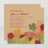 Fall-Schauspiel-Einladung Einladung (Vorne/Hinten)