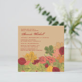 Fall-Schauspiel-Einladung Einladung (Stehend Vorderseite)