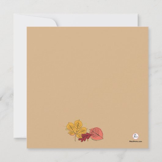 Fall-Schauspiel-Einladung Einladung (Rückseite)