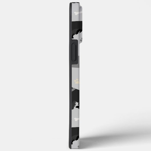 Fall Schnauzer Bones and Paws Case-Mate iPhone Hülle (Rückseite / Rechts)