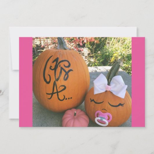 Fall Schwangerschaft Ankündigung (Vorderseite)