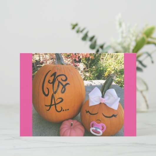 Fall Schwangerschaft Ankündigung (Stehend Vorderseite)