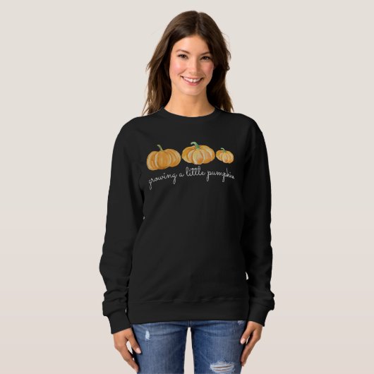 Fall Schwangerschaft Ankündigung Sweatshirt (Vorne ganz)