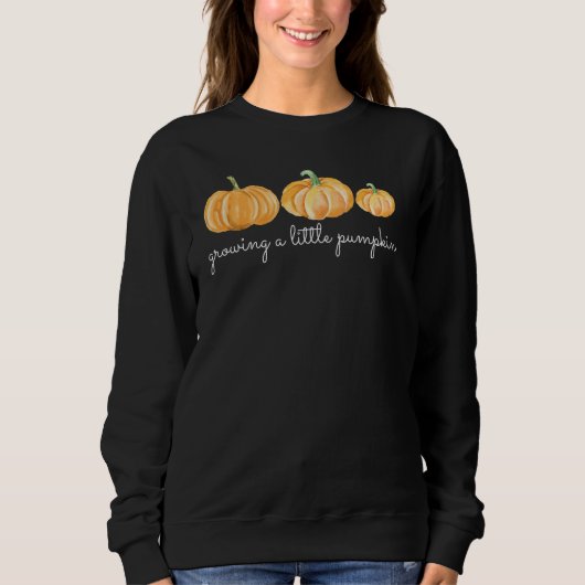 Fall Schwangerschaft Ankündigung Sweatshirt (Vorderseite)