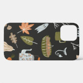 Fall seamless pattern with cozy nature elements. C Case-Mate iPhone Hülle (Rückseite (Horizontal))