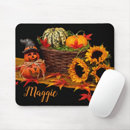 Fall Season Halloween October Mouse Pad Mousepad (Mit Mouse)