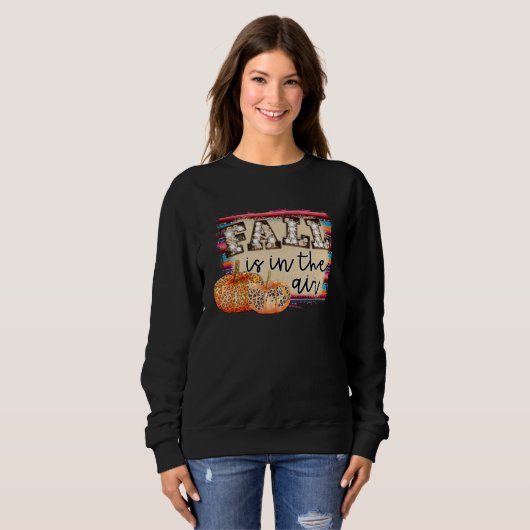 Fall season Pumpkin and Leaves Sweatshirt (Vorne ganz)