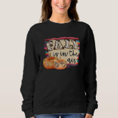 Fall season Pumpkin and Leaves Sweatshirt (Vorderseite)