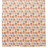 Fall Season Pumpkin Pattern Duschvorhang (Vorderseite)