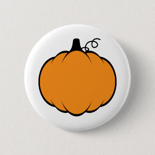 Fall Season Pumpkin Zeichnend Button