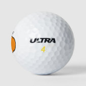 Fall Season Pumpkin Zeichnend Golfball (Logo)