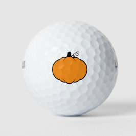 Fall Season Pumpkin Zeichnend Golfball