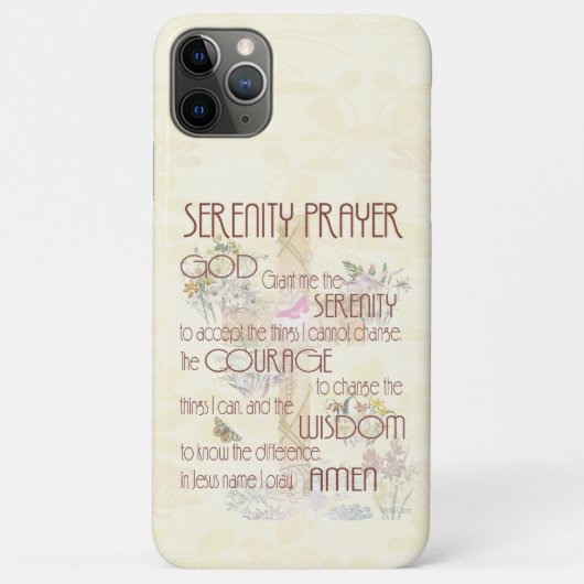 Fall "Serenity Prayer Case-Mate iPhone" iPhone Hülle (Rückseite)