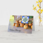 Fall-Sesseln fallen Pumpkins Display-Karte Karte (Gelbe Blume)