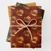 Fall Shabby Chic Golden Türkei Weizenohren Eichenh Geschenkpapier Set (Beispiel)