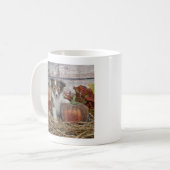 Fall Sheltie Puppy Kaffeetasse (Vorderseite Links)