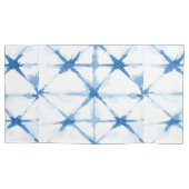 Fall Shibori Gefärbte Krawatte Blue Triangle Muste Kissenbezug (Vorderseite-Links)