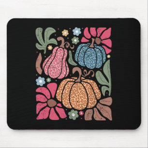 Fall Shirt Frauen Vintag Pumpkin Herbst Grafik Mousepad