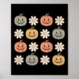 Fall Shirt Frauen Vintag Pumpkin Herbst Grafik Poster