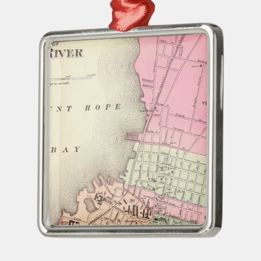 Fall Silbernes Ornament (Links)