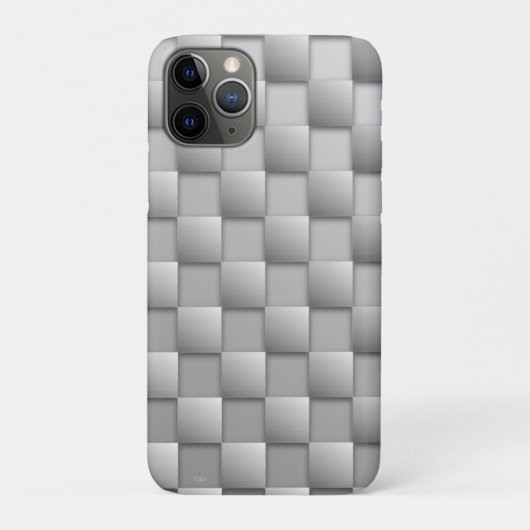 Fall Silver Schachbretts Case-Mate iPhone Hülle (Rückseite)