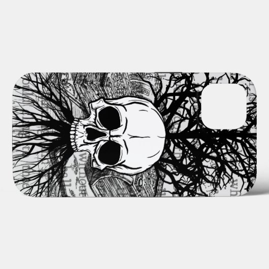 Fall Skull & Books Case-Mate iPhone Case-Mate iPhone Hülle (Rückseite (Horizontal))