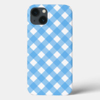 Fall Sky Blue Gingham Case-Mate iPhone