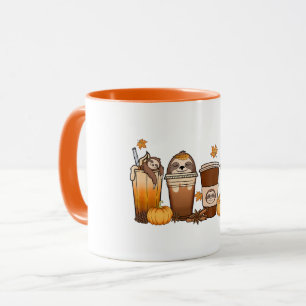 Fall Sloth Coffee Tasse