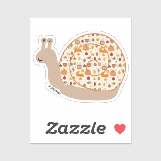 Fall Snail Aufkleber (Blatt)