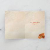 Fall 'So dankbar für dich' Danke, Erntedank Karte (Innenseite)