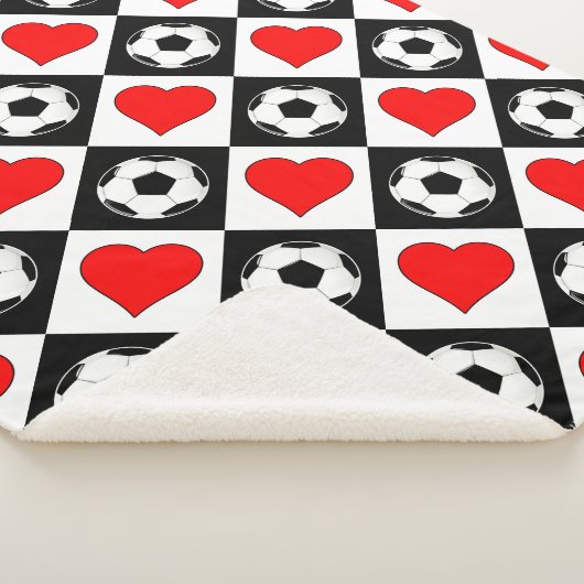 Fall Soccer Saison Niedlich warme Fußball Balls & Sherpadecke (3/4)